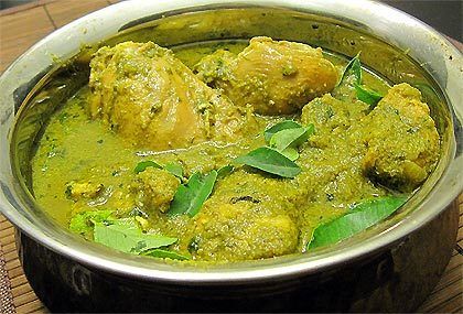Chicken Green Korma