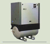 Oil Injected Electric Skid / Tank Mounted Screw Compressors