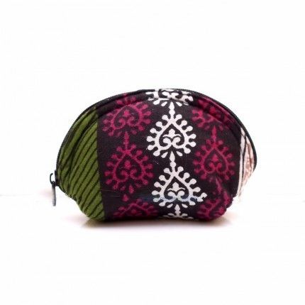 Fabric Mini Coin Zipper Pouch