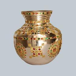 Silver Plating Gold Polish Mangal Kalash