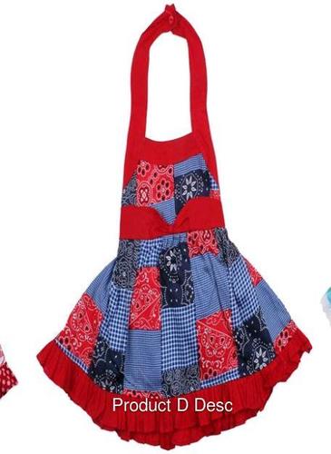 Sleeveless Red Color Baby Frock