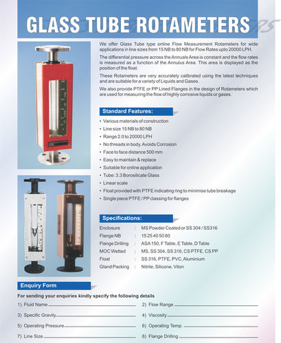 Glass Tube Rotameters