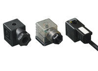 Solenoid Connectors - Series KA, KB, KC (32mm, 22mm, 17mm) | Vibration-Proof Interlocking, Transparent Housing, Indicator Lamps, DIN 43650 Compliance