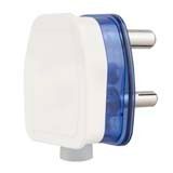 3 Pin Plug Top Transparent Blue Base