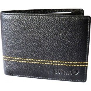 Double Stitched Leather Wallet