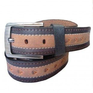 Four Stiched Stylish Leather Belt