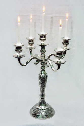 Aluminium Emboss Candle Stands