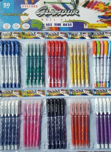 Polyvinyl Chloride Hanger Ball Pens (50pcs)