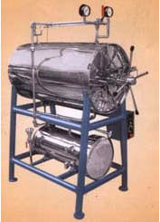 Horizontal Cylindrical Autoclave Triple Wall with Steam Jacket