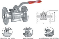 Investment Casting Cf8 3pc Screwed Ends Full Bore Ball Valve