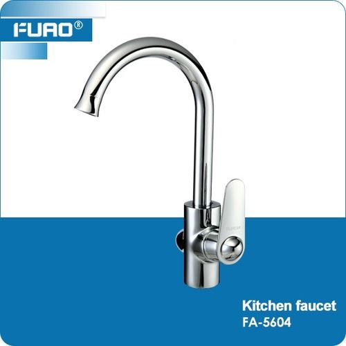 Deck mounted single lever kitchen sink faucet