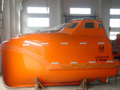 Frp Free Fall Life Boat And Davit Ccs/abs/ec Certificate