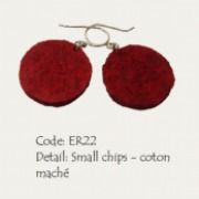 Small Chips Papier Mache Earring 