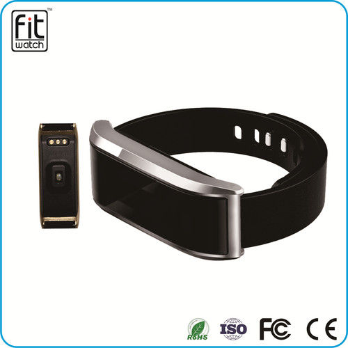 Fashionable Metal Heart Rate Bluetooth Smart Rubber Bracelets