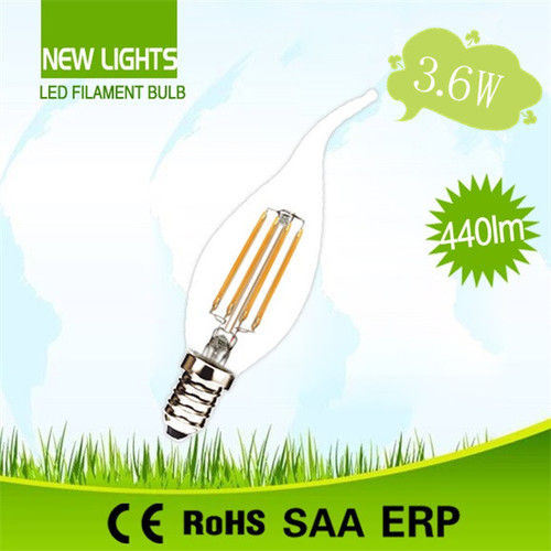 Glass LED Filament Bulb C35T-4W-E12