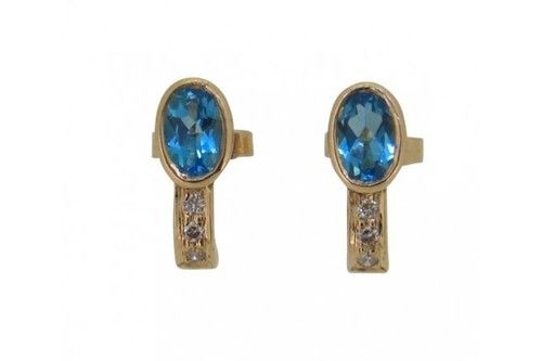 Blue Topaz Earring