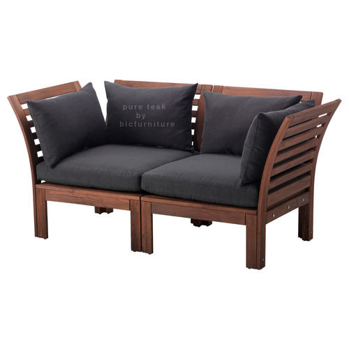 Wooden Two Seater Sofa