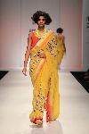 Printed Sari With Camisole Blouse