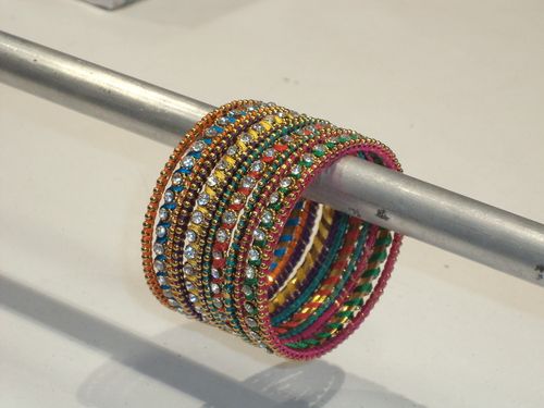 Multicolor Rhinestone Bangles