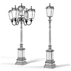 Street Cast Iron Lamp Pole