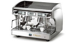 Astoria Coffee Machine - Stainless Steel & Glossy Black | Automatic Water Refill, Dual Steam Wands, Simple Durability