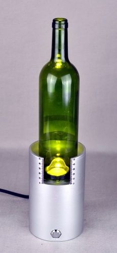 Dome Height Lighting System for Glass Bottle