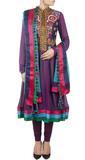 Purple Color Anarkali Kurta