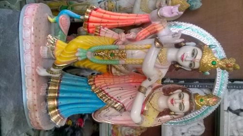 Radha Krishna Colored Statue