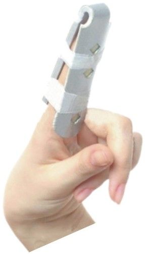 Finger Cot Splint - U-Shaped Aluminum, Lightweight Rigid Immobilization | Extra Hook Loop Closures, Soft Foam Liner for Comfort