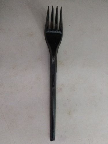 Heavy Disposable Plastic Black Fork