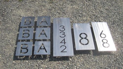 Laser Cutting Stainless Steel Letters and Numbers