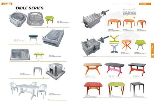 Plastic Table Mould - P20, HRC 28-33/34-38 Hardness | Durable Steel, One or More Cavities, Cold Runner System, 500,000+ Shots Life, Quick Turnaround