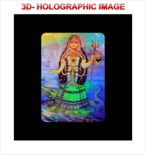 Hologram Stickers Mata Vaishno Devi 22 X 33mm Rounded Corner