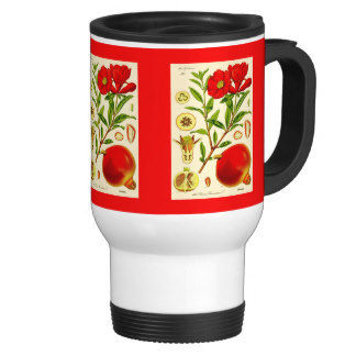 Pomegranate Stainless Steel Travel Mug