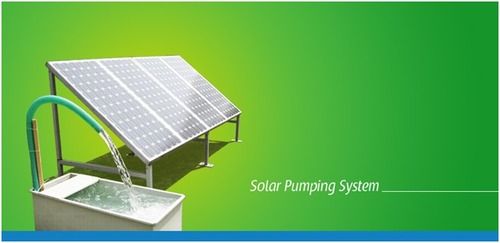 Solar Pumping System - Automatic Operation with High Efficiency Solar Panel Array | Reliable Water Supply for Drinking and Irrigation Needs