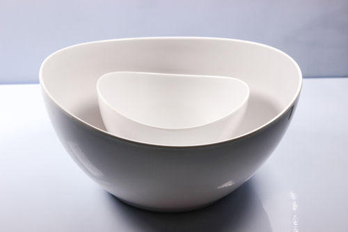 6.7" And 11' Ingot Melamine Bowl