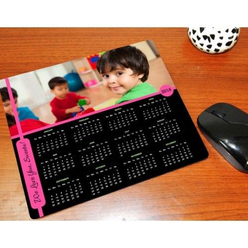 Personalized Mouse Pad Calendar With Photo