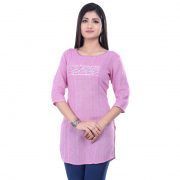 Womens Pink Embroidered Jute Cotton Tunic Application: Pharmaceutical Industry