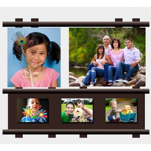 Wooden Multi Photo Collage Frame