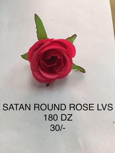 SATAN ROUND ROSE LVS -180DZ Plastic Artificial Flower