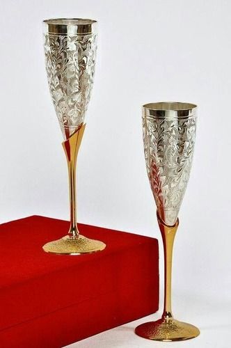 Premium Brass Wine Glasses
