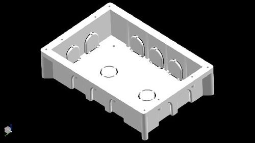 White Heavy Moduler Conceal Box,Juction Box,Fan Box.