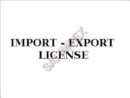 import and export license Services By G. K. EXPORTS