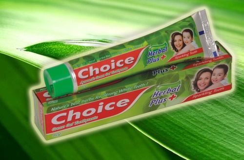 Choice Herbal Green Gel Tooth Paste 