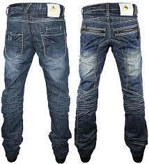 Mens Branded Jeans - Premium Cotton Fabric, Tailored Fit, Versatile Dark Wash