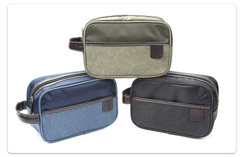 Blue Canvas Toiletry Kit