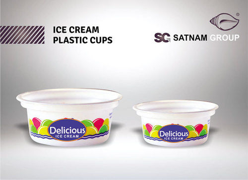  आइसक्रीम प्लास्टिक कप 