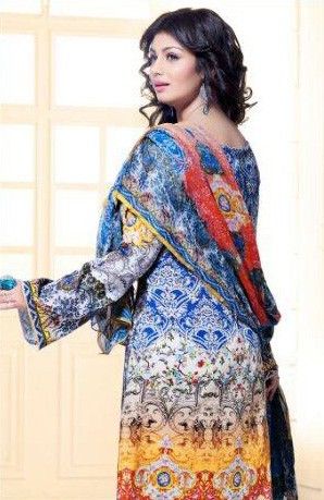 Satin Cotton Printed Suit