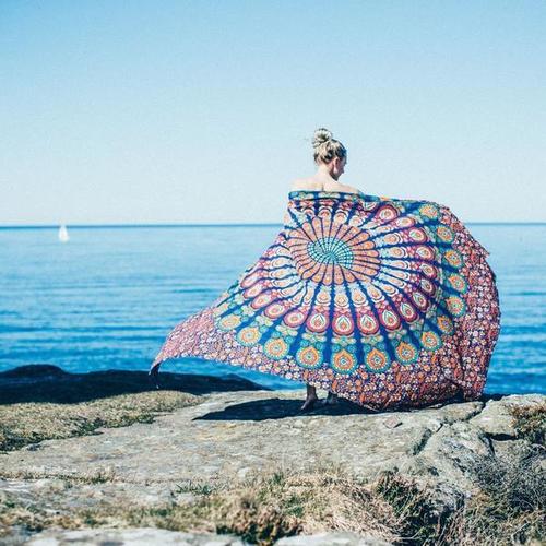 Mandala Royal Boho Pigment folk Cultural Bedspreads