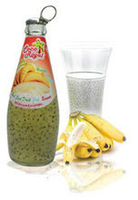 Basil Seed Drink - 290ml Glass Bottle, 32 Fruit Flavors Including Mango & Strawberry, Nutritious and Refreshing